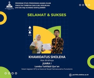 Berkah Ramadhan, Khamidatus Sholeha Raih Juara 1 MTQ Nasional